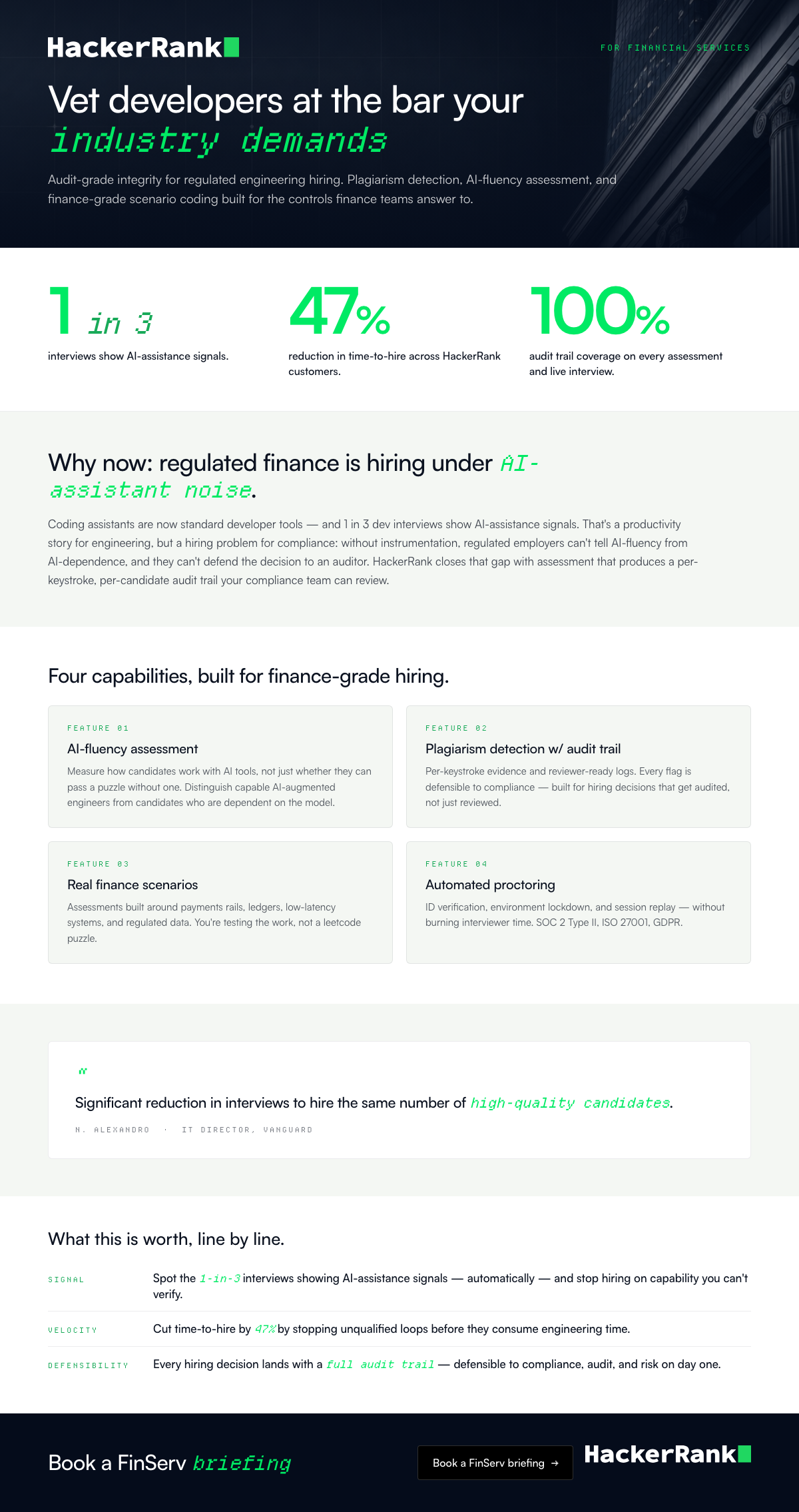 FinServ one-pager