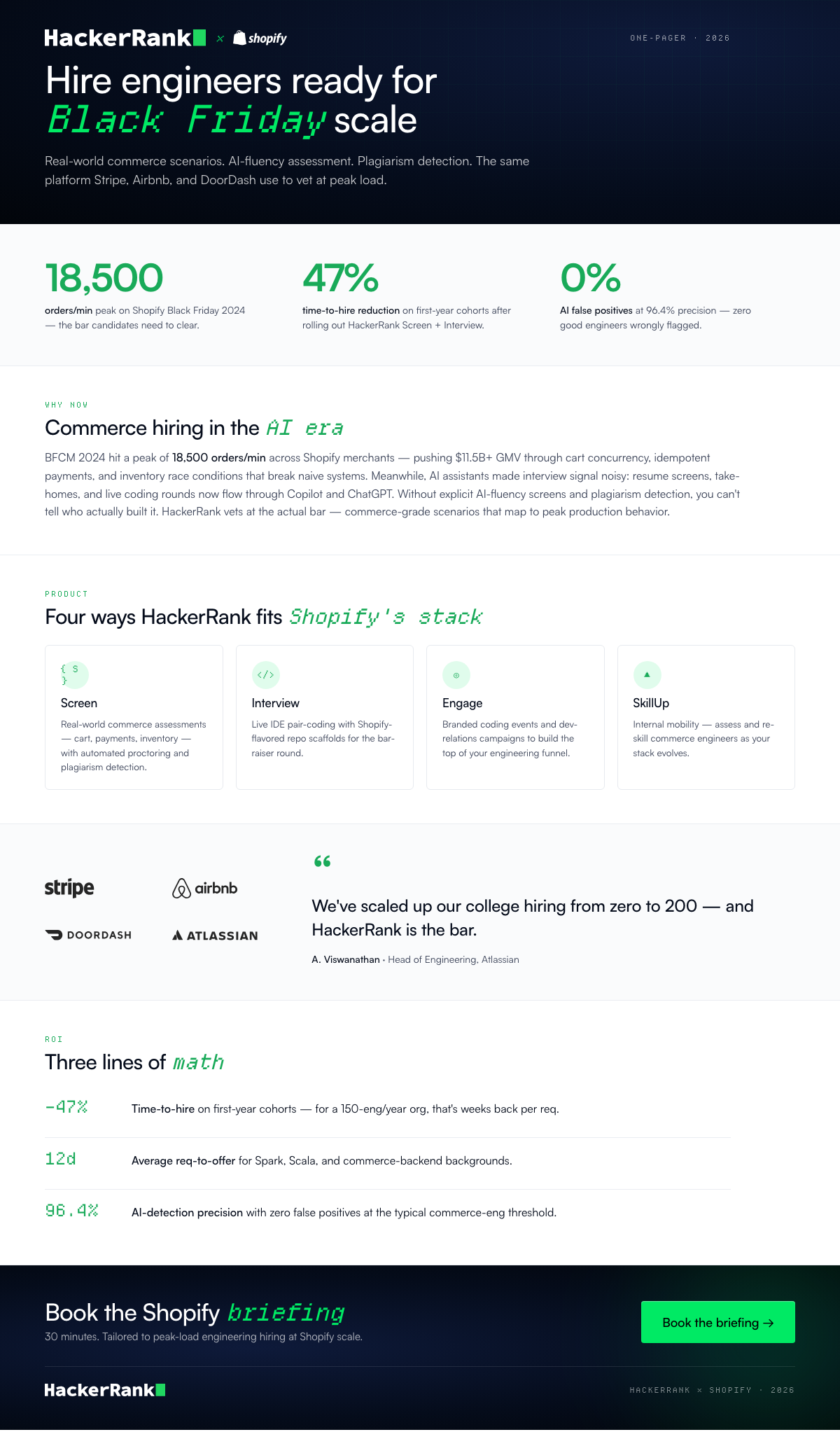 Shopify one-pager